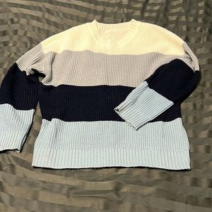 BOGO Color blocked sweater- heavy knit Small